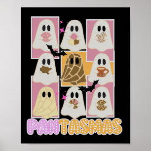 Pantasmas Pan Dulce Ghost Spanish Mexican Hallowee Poster