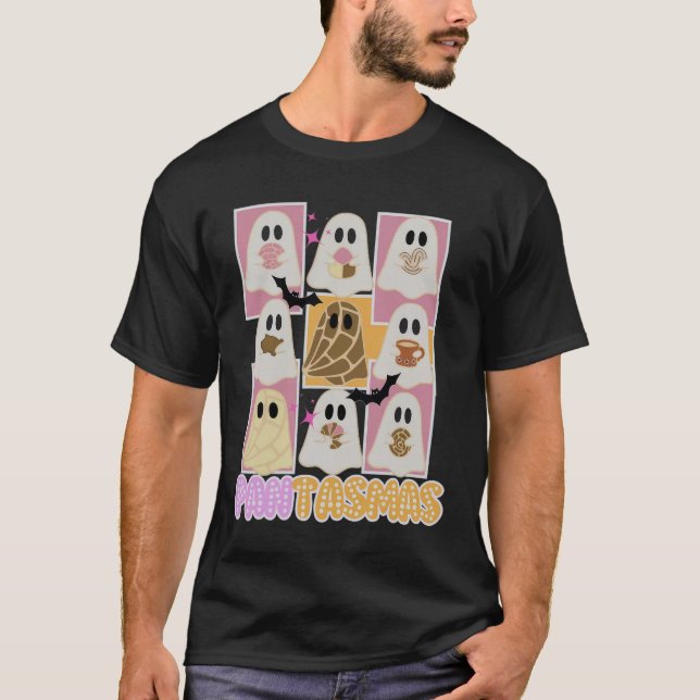 Pantasmas Pan Dulce Ghost Spanish Mexican Hallowee T-Shirt (Front)