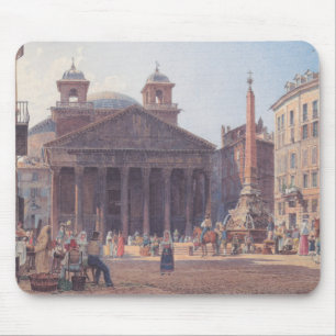 Pantheon and Piazza della Rotonda in Rome, Italy Mouse Mat