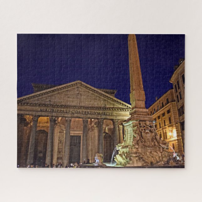 Pantheon by Night - Rome, Italy - 16x20 - 520 pcs Jigsaw Puzzle (Horizontal)