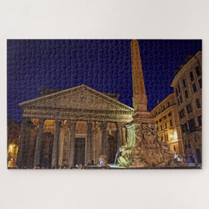 Pantheon by Night - Rome, Italy - 20x30 - 1014 pcs Jigsaw Puzzle