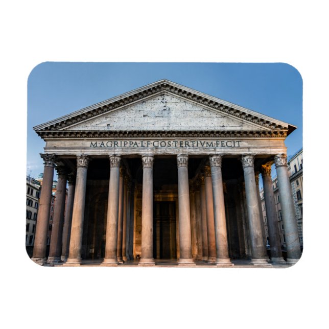 Pantheon holy temple at dawn - Rome, Italy Magnet (Horizontal)