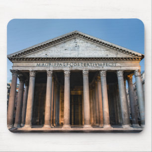 Pantheon holy temple at dawn - Rome, Italy Mouse Mat