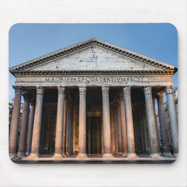 Pantheon holy temple at dawn - Rome, Italy Mouse Mat (Front)