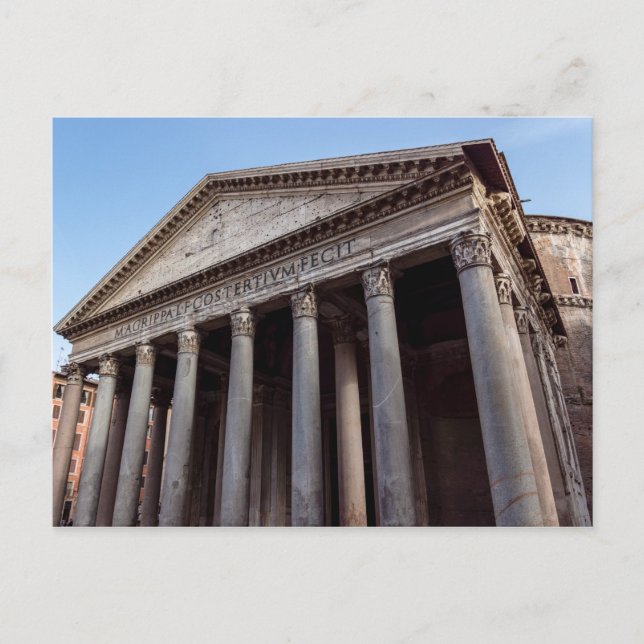 Pantheon holy temple in Rome - Italy, Europe Postcard (Front)
