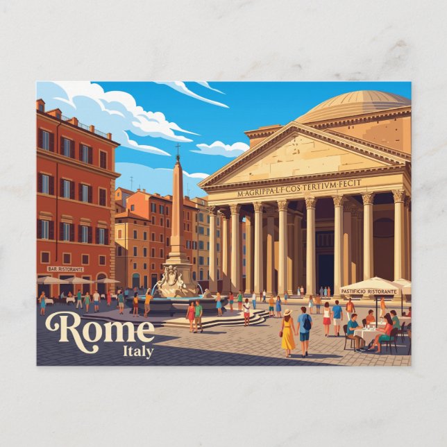Pantheon Italy Postcard (Front)