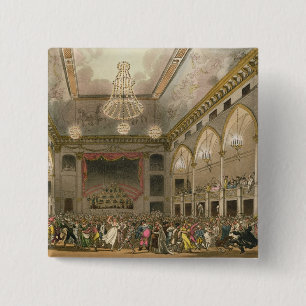 Pantheon Masquerade from 'Ackermann's Microcosm 15 Cm Square Badge