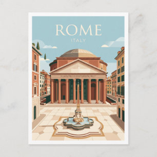 Pantheon Rome Italy Postcard