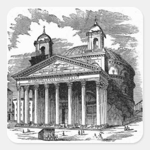 Pantheon Square Sticker