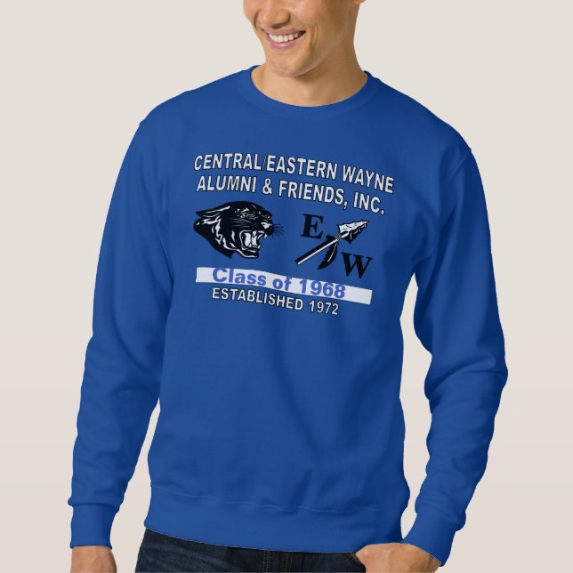 Panther and EW Deep Royal Blue SweatShirt (Front)