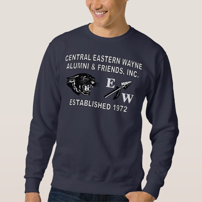 Panther and EW Navy Blue Sweatshirt (Front)