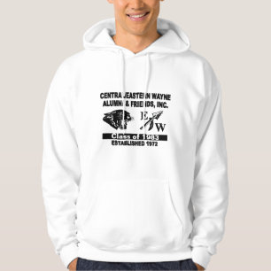 Panther and EW White Hooded Sweatshirt