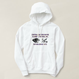 Panther and EW White Hooded Sweatshirt