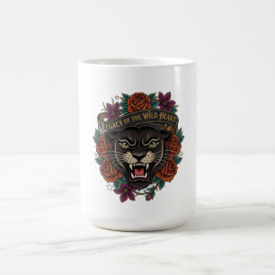 Panther and Roses Long Sleeve Shirt Coffee Mug