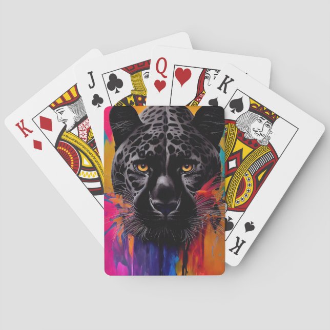 Panther Animal Discovery Adventure Nature Planet E Playing Cards (Back)