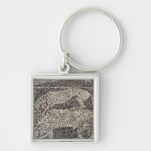 Panther attacking a bull key ring