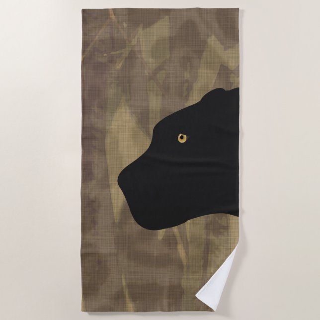 Panther Beach Towel (Front)