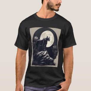 Panther Black Cat Wildlife Animal Lovers Wild Cat T-Shirt