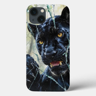 Panther breaking through iPhone 13 case