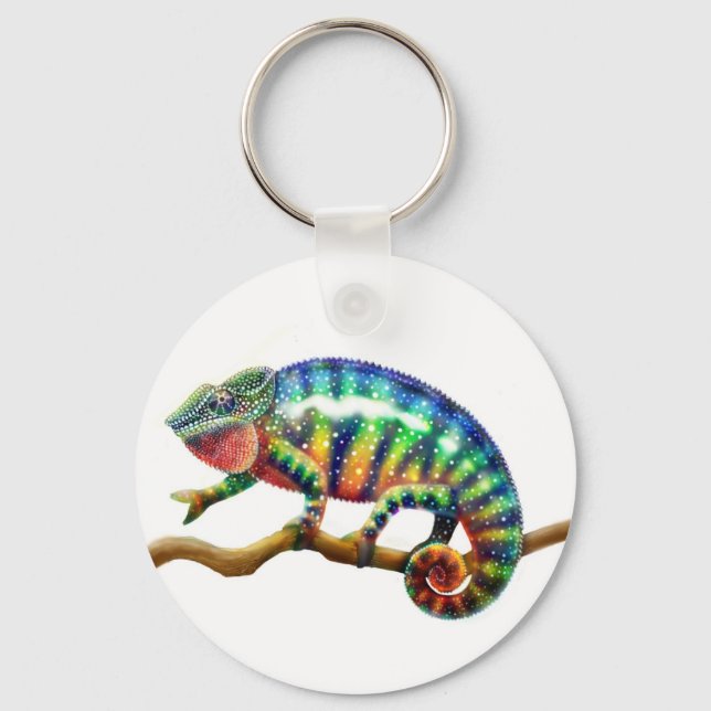 Panther Chameleon Keychain (Front)