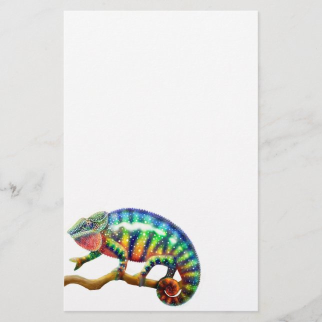 Panther Chameleon Stationery (Front)
