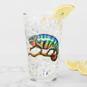 Panther Chameleon Tumbler Drinking Glass