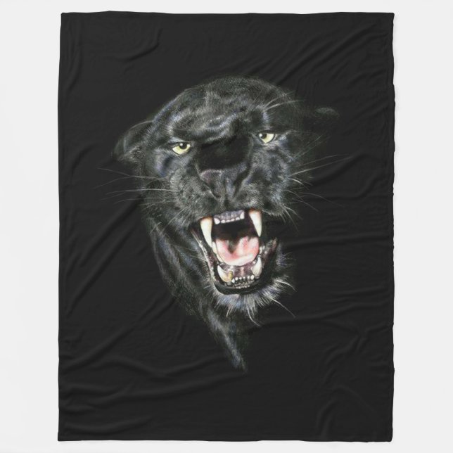 Panther Fleece Blanket (Front)