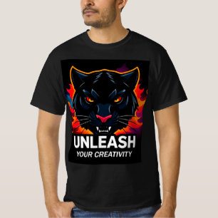 Panther Illustration Highlighting Creativity T-Shirt