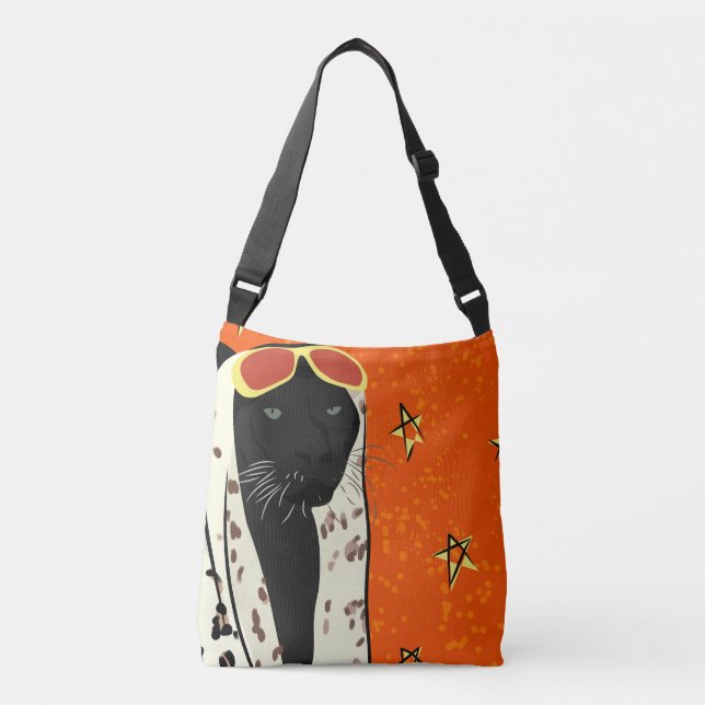 Panther in Style Crossbody Bag (Front)