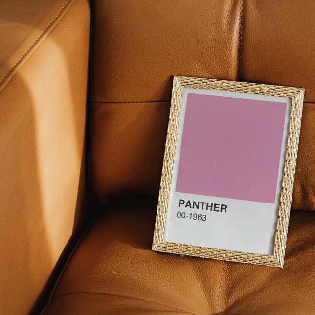 Panther Movie Pink - White Border Poster (Creator Uploaded)