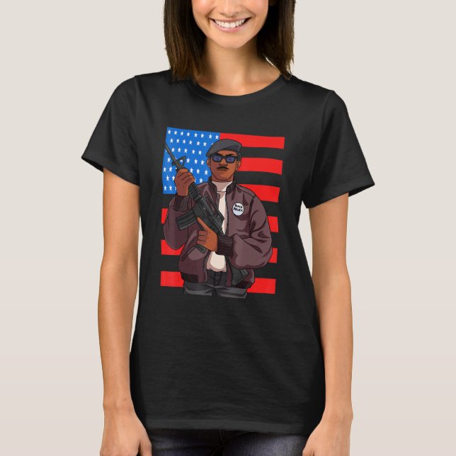 Panther Party Patriotic Black History T-Shirt (Front)