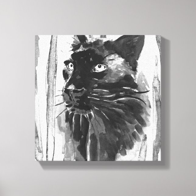 Panther Portrait Canvas Print (Front)