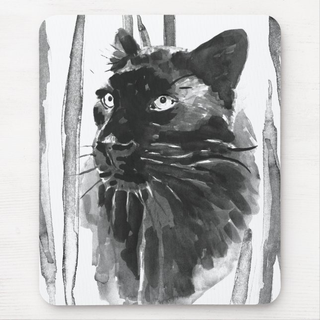 Panther Portrait Mouse Mat (Front)