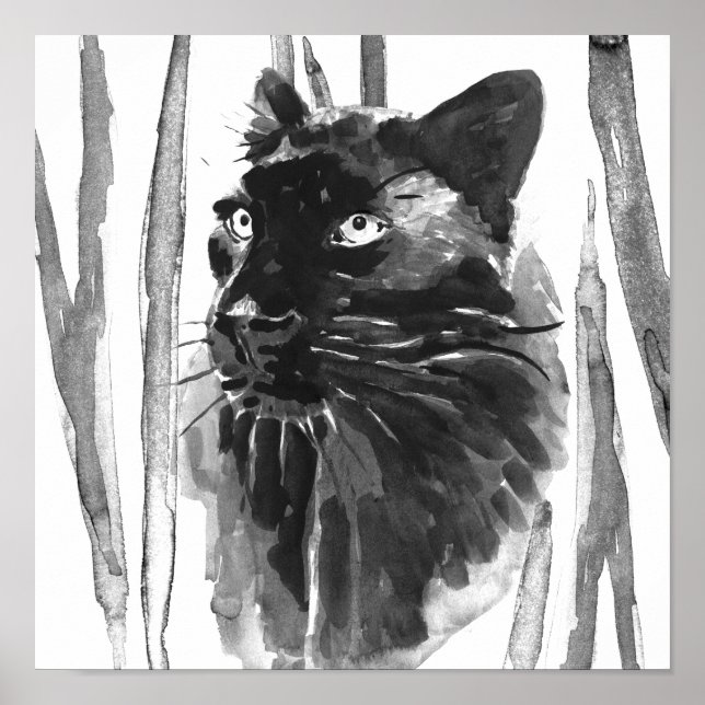 Panther Portrait Poster (Front)