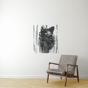 Panther Portrait Tapestry