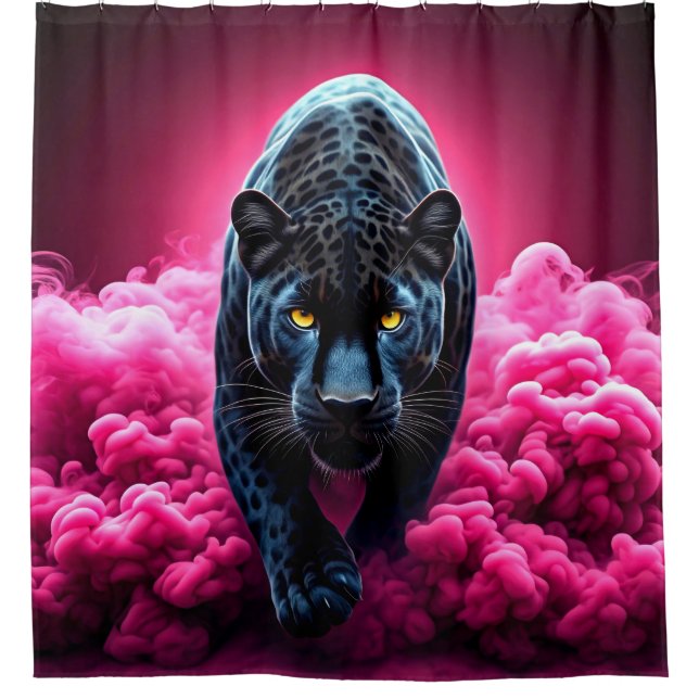 Panther Shower Curtain (Front)