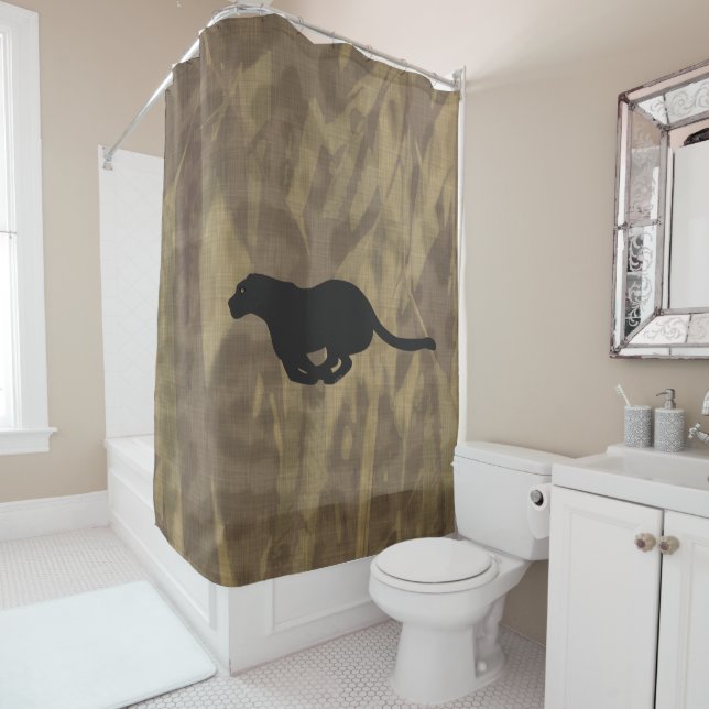 Panther Shower Curtain (In Situ)