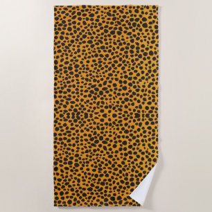 Panther Spots Animal Skin pattern Beach Towel