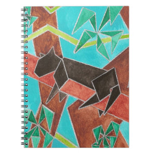 Panther Watercolor Art Notebook