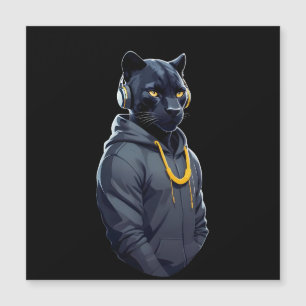 Panther Wearing Hoodie Funny Cool Animal Character