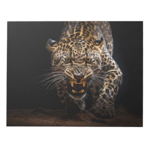 Panther Wild Animal Portrait Fierce Power Notepad