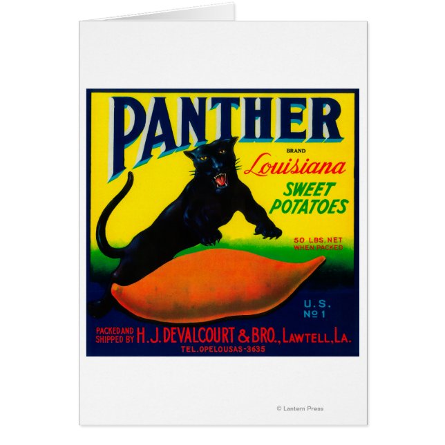Panther Yam LabelLawtell, LA (Front)