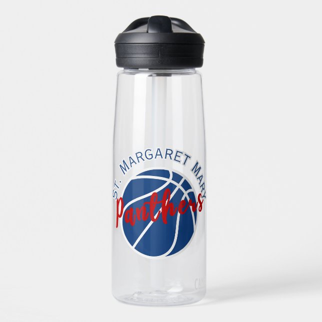 Panthers Basketball Water Bottle (Front)