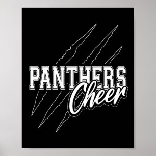 Panthers Cheer Back To School Cheerleading Team Sp Poster