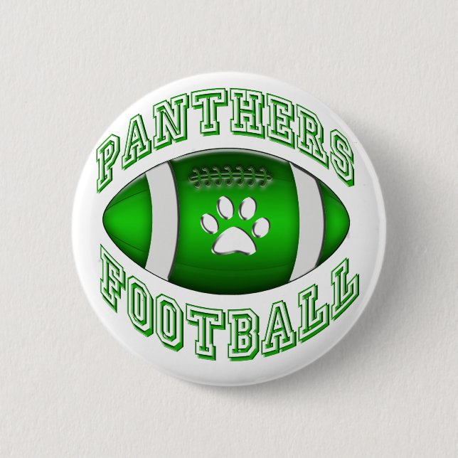 Panthers Football 6 Cm Round Badge (Front)