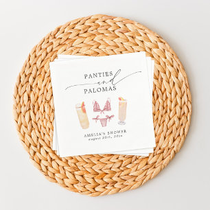 Panties & Palomas Bridal Shower Bachelorette Napkin