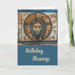Pantocrator, Lord of All, Icon Birthday Card