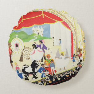 Pantomime Round Cushion