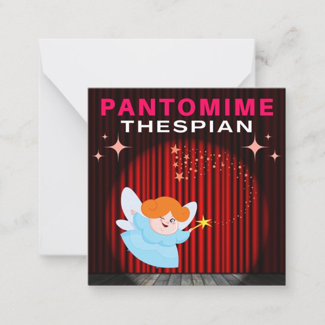 Pantomime Thespian - Fairy Godmother Card (Front)