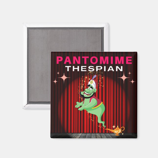 Pantomime Thespian - Genie Magnet (Front/Back)